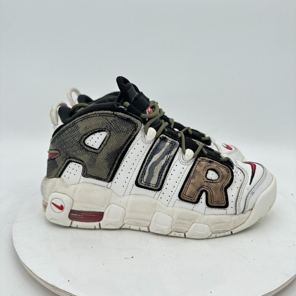 Nike Air More Uptempo Tunnel Walk Youth Size 5Y Women 6.5 DZ4843-100 White Shoes - Picture 4 of 11